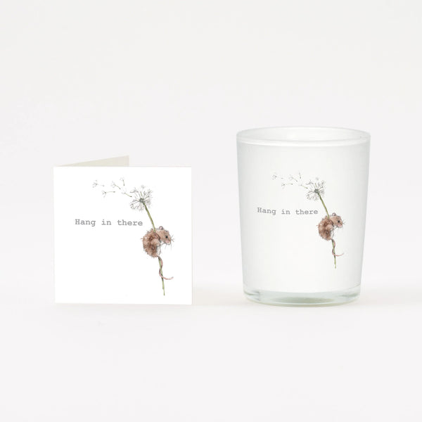 Boxed Hang In There Candle & Card