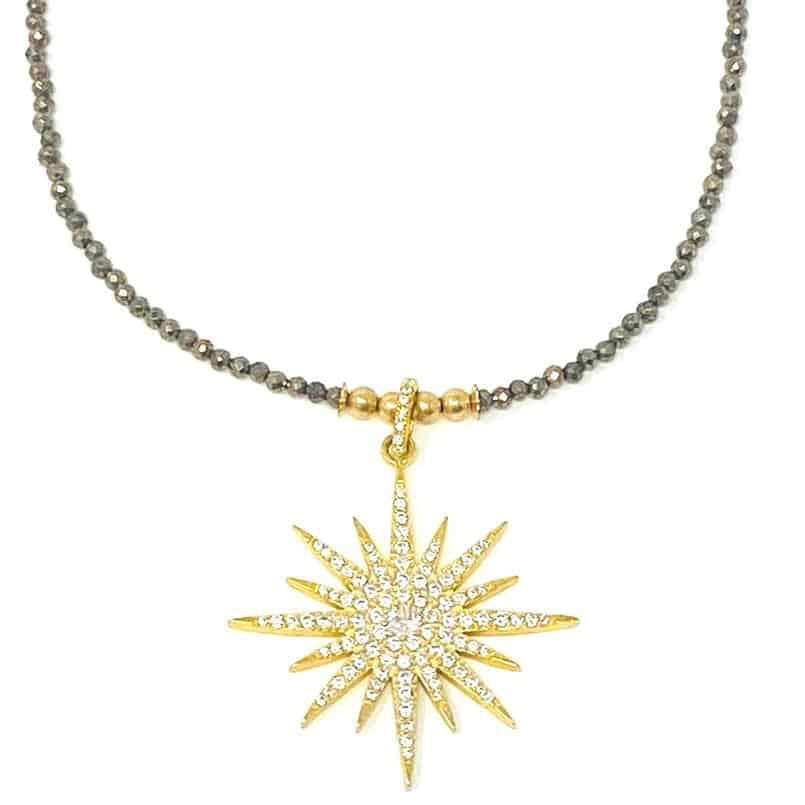 Pyrite Lola Star Necklace
