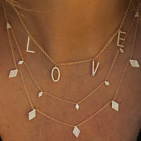 Silver Big Love Necklace