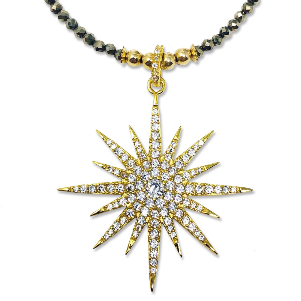 Pyrite Lola Star Necklace