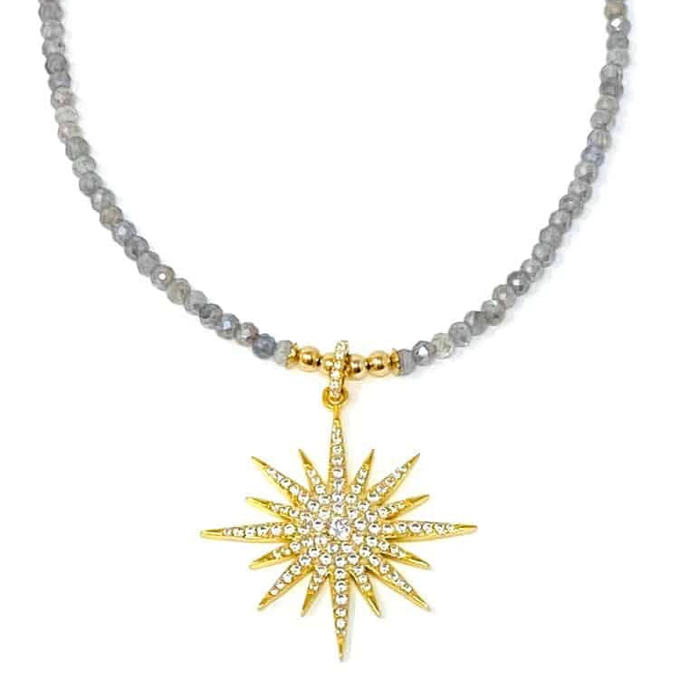 Gold Labradorite Lola Star Necklace