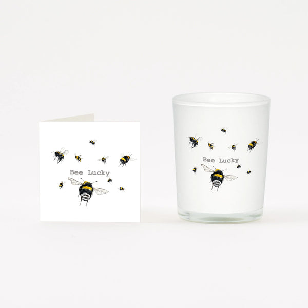 Boxed Bee Lucky Candle & Card