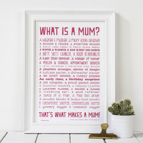 Mum Poem Print