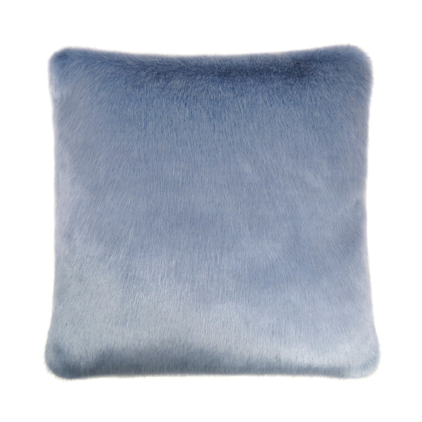 Powder Blue Faux Fur Cushion