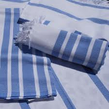 Classic Blue Cotton Hammamas Towel