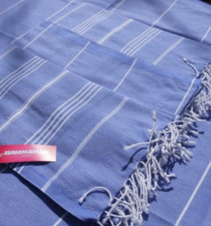 Cornflower Blue Hammamas Cotton Towel/Wrap