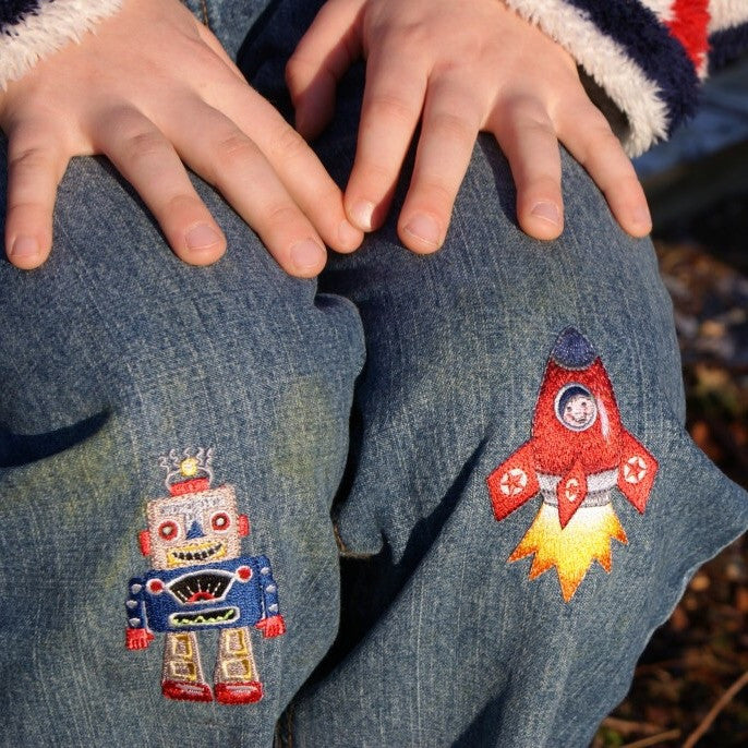 Little Boys Iron-On Clothes Patches