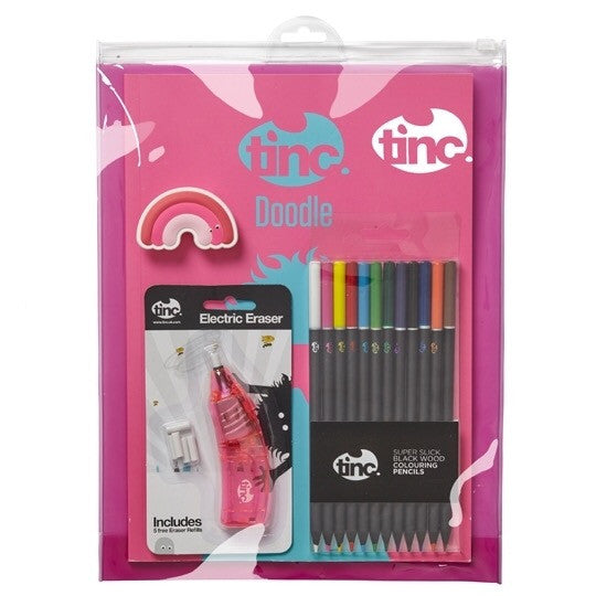 Pink Tinc Electric Eraser Colouring Gift Set