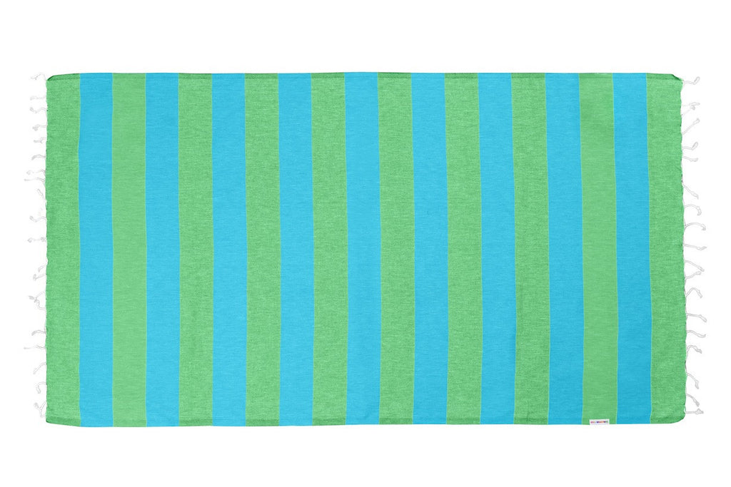 Blue Aqua/Apple Hammamas Cotton Towel/Wrap