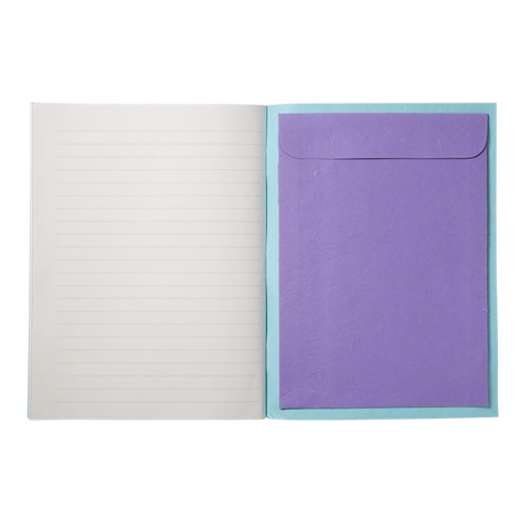 Blue Glitter Notebook