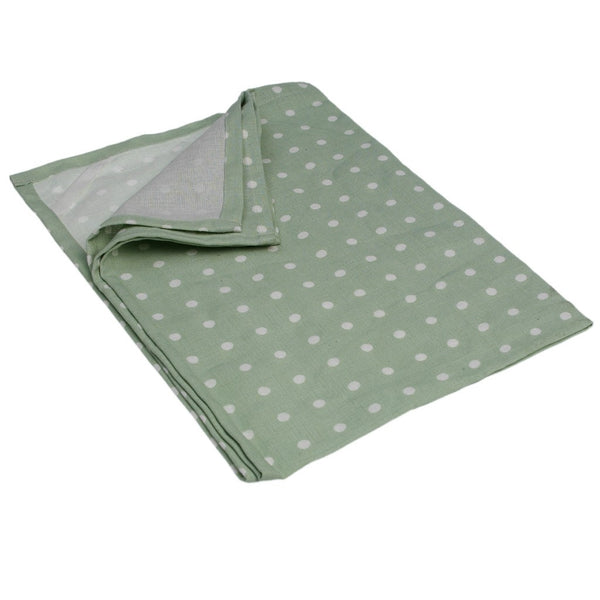 Mint Green Spotted Cotton Tea Towel