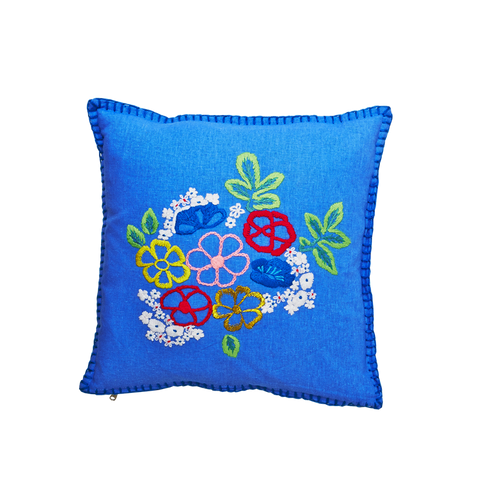 Hand Embroidered Cushion Cover 40cm