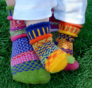 Tulip Mismatched Knitted Socks