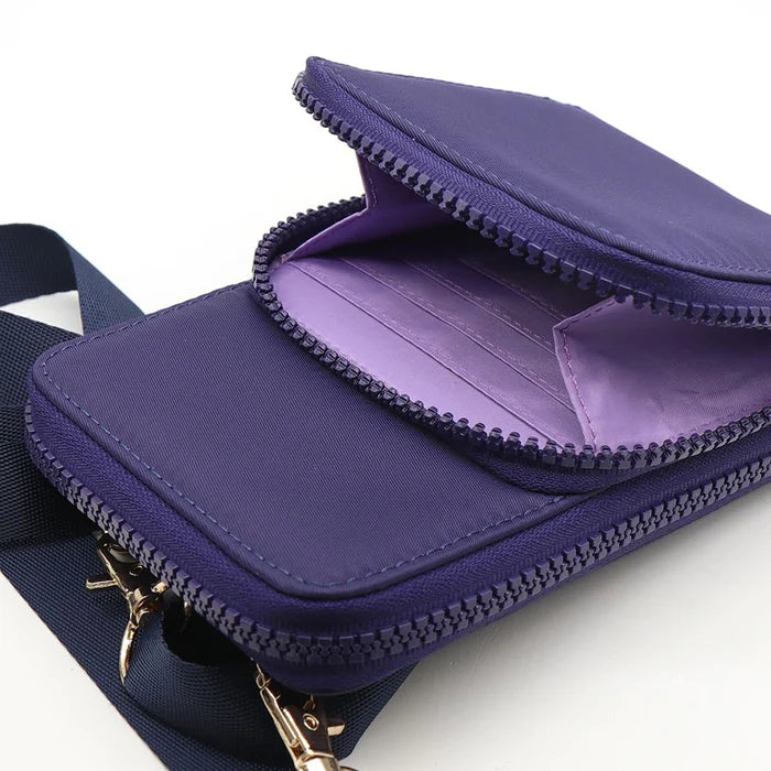 Indigo Recycled Nylon Phone Bag