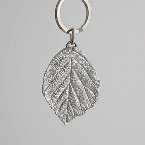 Leaf Pewter Keyring