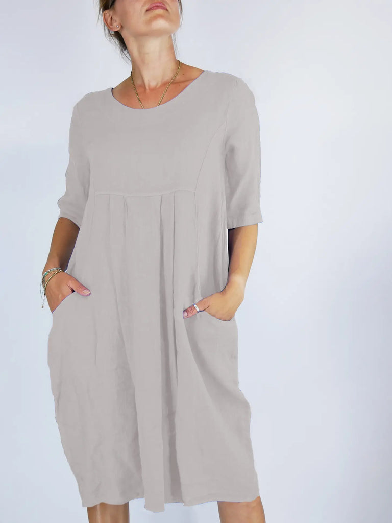 Linen Pocket Dress Perla