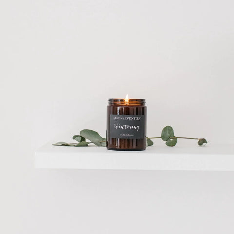 Wintering Oud & Tobacco Scented Candle