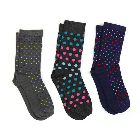 Men’s Triple Spotty Bamboo Sock Box