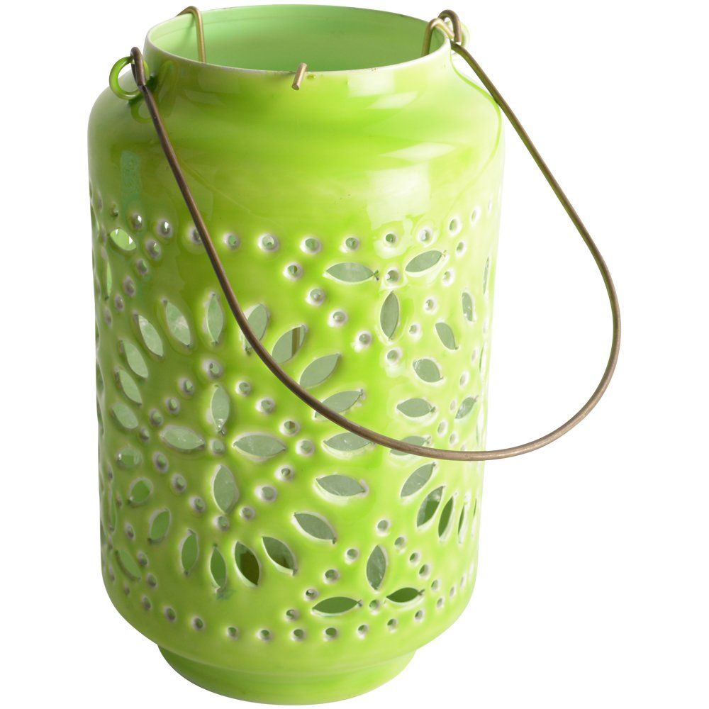 Moroccan Cut-Out Lantern Citron