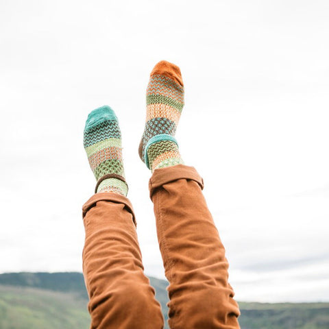 September Sun Mismatched Knitted Socks