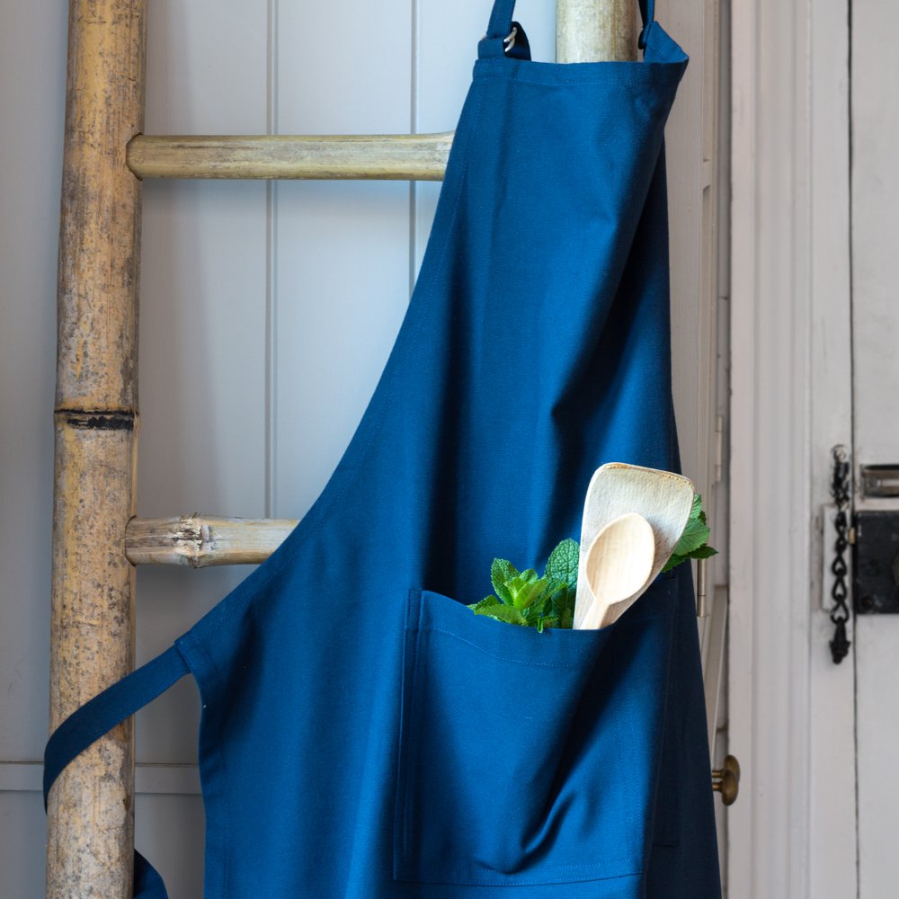 Indigo Blue Cotton Apron