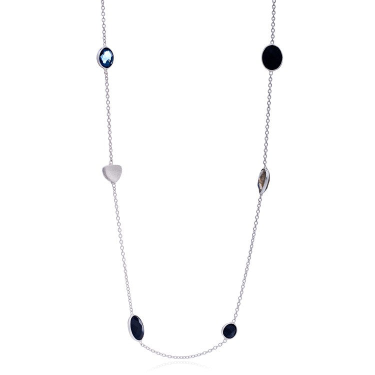 Silver Semi-Precious Penelope Necklace