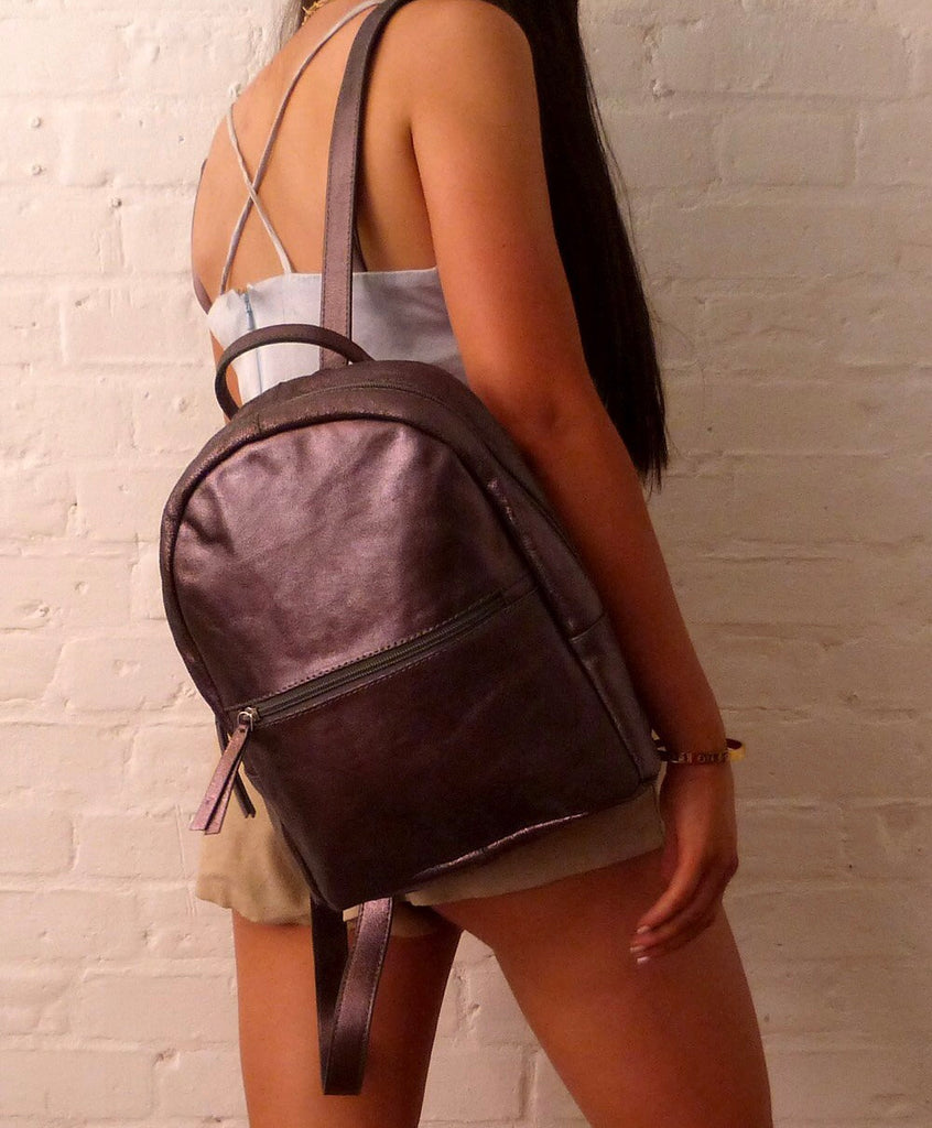 Rucksack Metallic Pewter