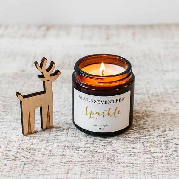 Winter Spice Scented Candle Sparkle 120ml