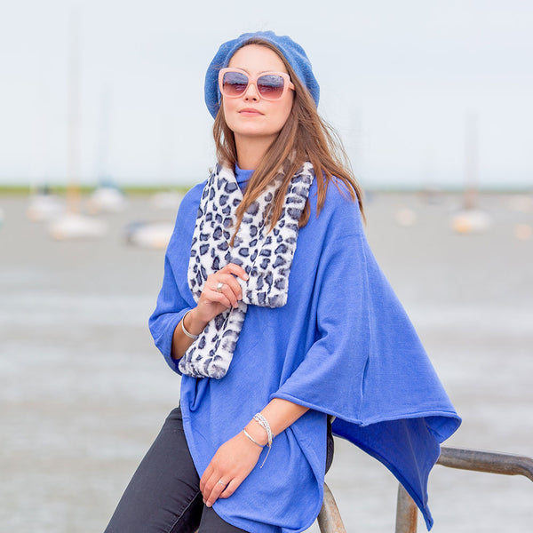 Blue Cornflower Tilley Poncho