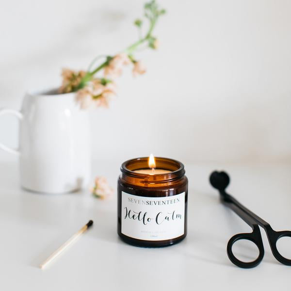 Moroccan Rose Scented Candle Hello Calm