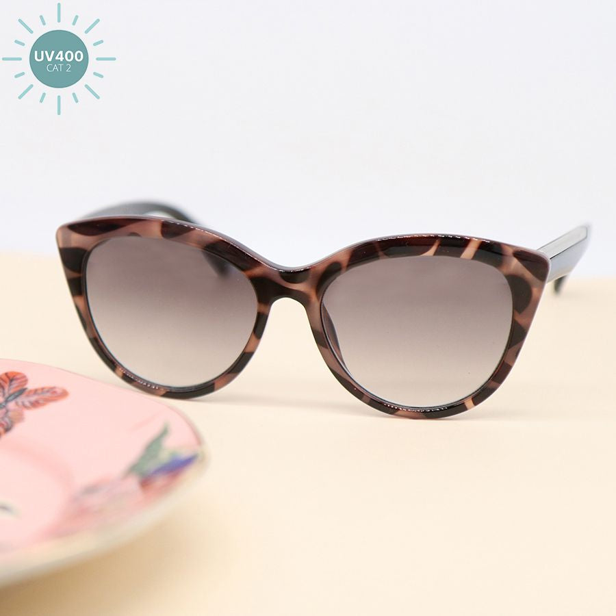 POM Grey Lilac Taupe Tortoiseshell Sunglasses Indigo Blue