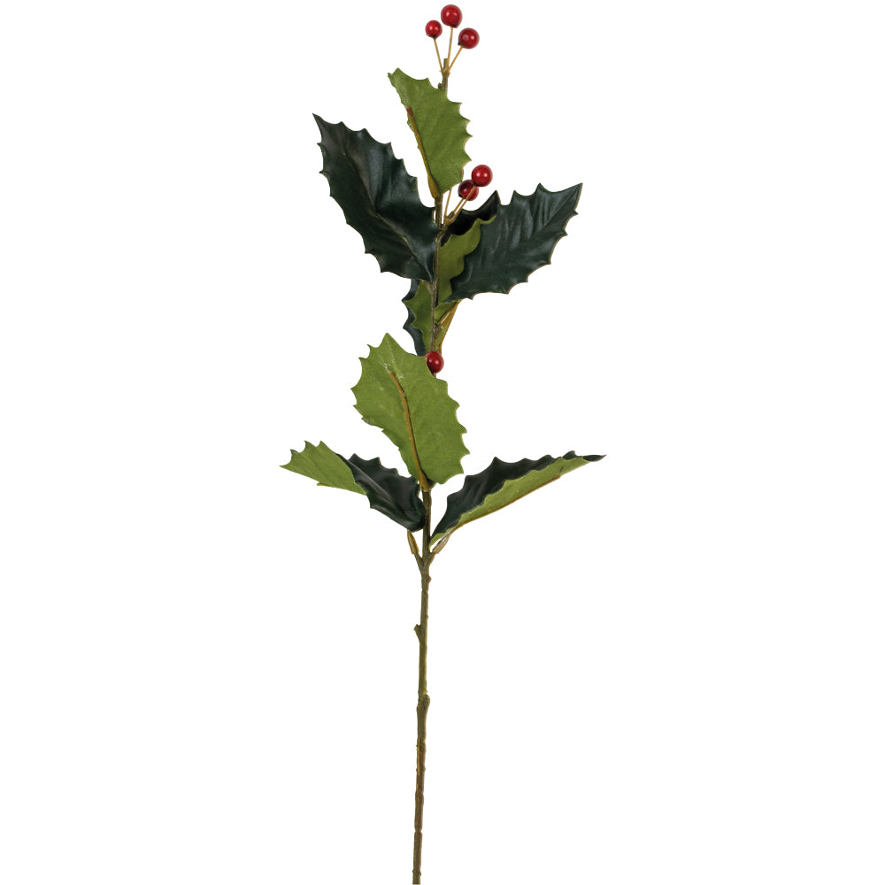 Faux Holly Stem