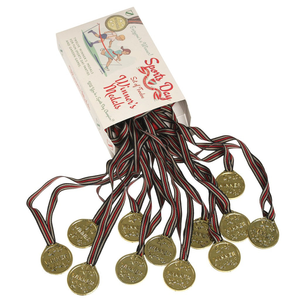 Set of 12 Sports Day Winners Medals