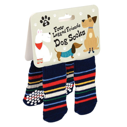Small Stripy Dog Socks