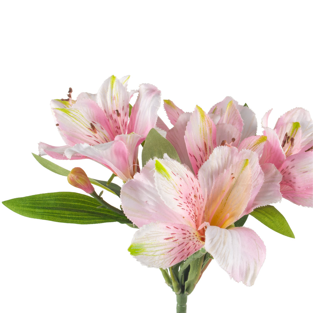 Faux Lily Spray Light Pink