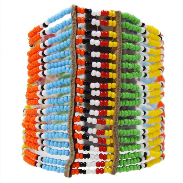 Multi Kitui Big Beaded Maasai Bracelet