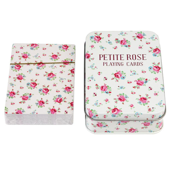 Petite Rose Quality Playing Cards In A Tin