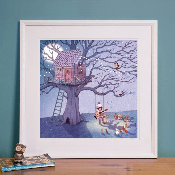 Belle & Boo Lullaby Framed Print