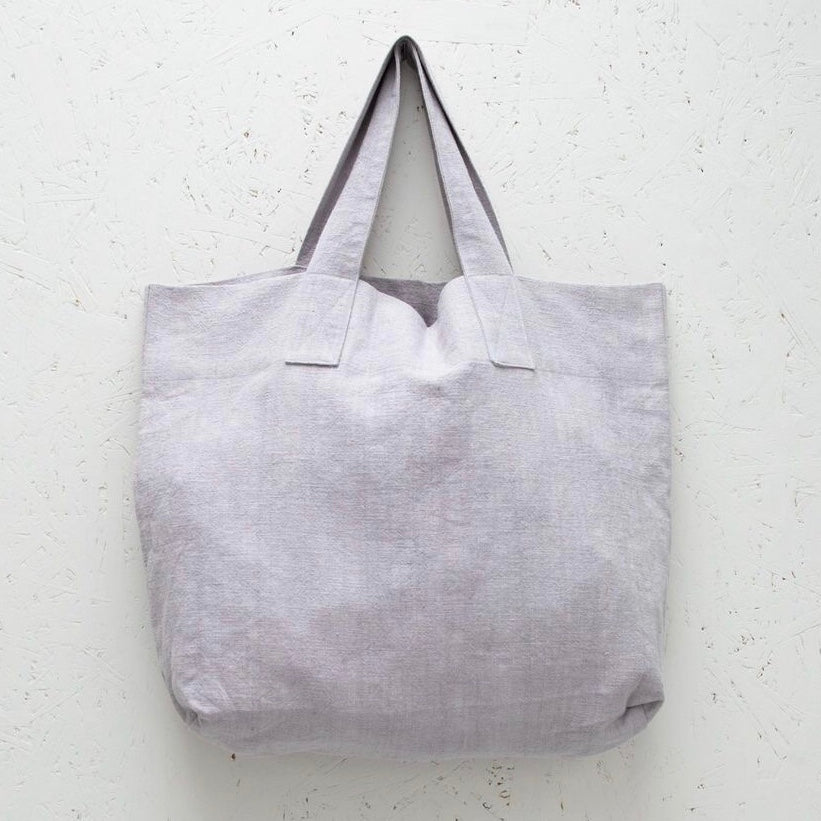 Silver Natural Fibre Shopper