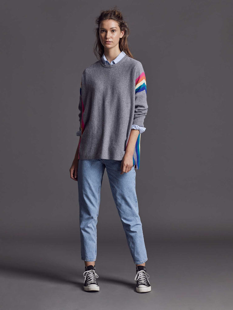 Grey Alex Rainbow Jumper