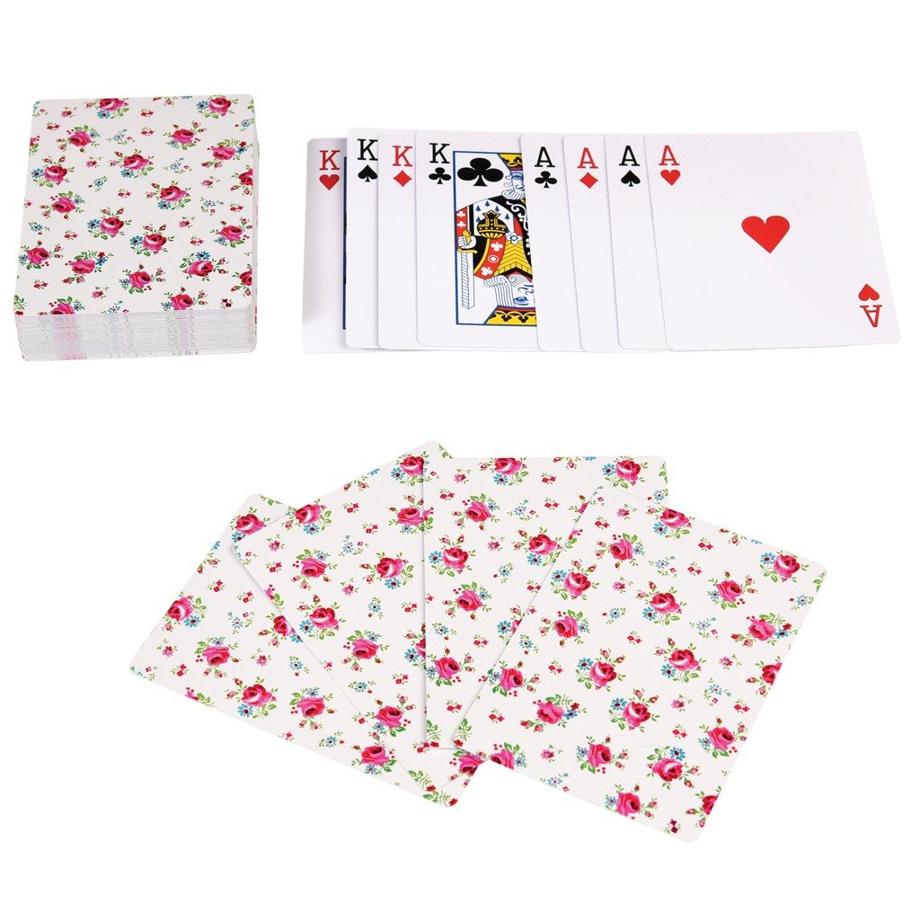 Petite Rose Quality Playing Cards In A Tin