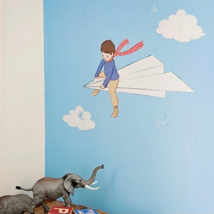 Belle & Boo My Paper Plane Wall Sticker