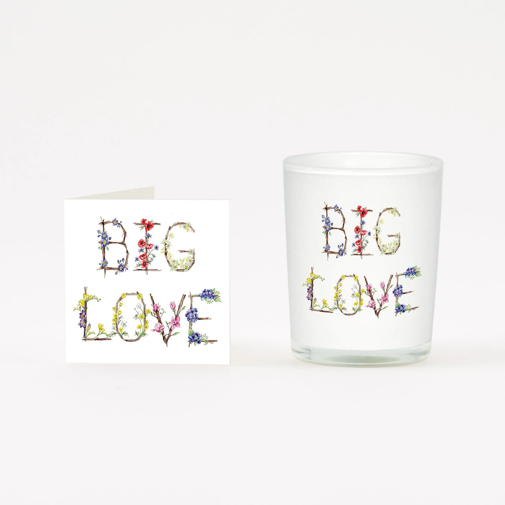 Boxed Big Love Birthday Candle & Card