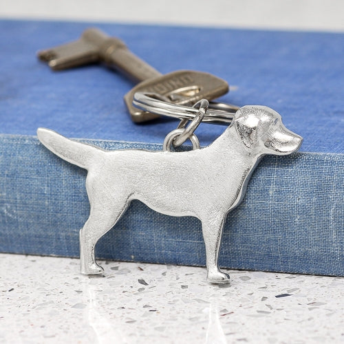 Live Brave Dog Tag Key Ring [Pewter] by Stephen David Leonard