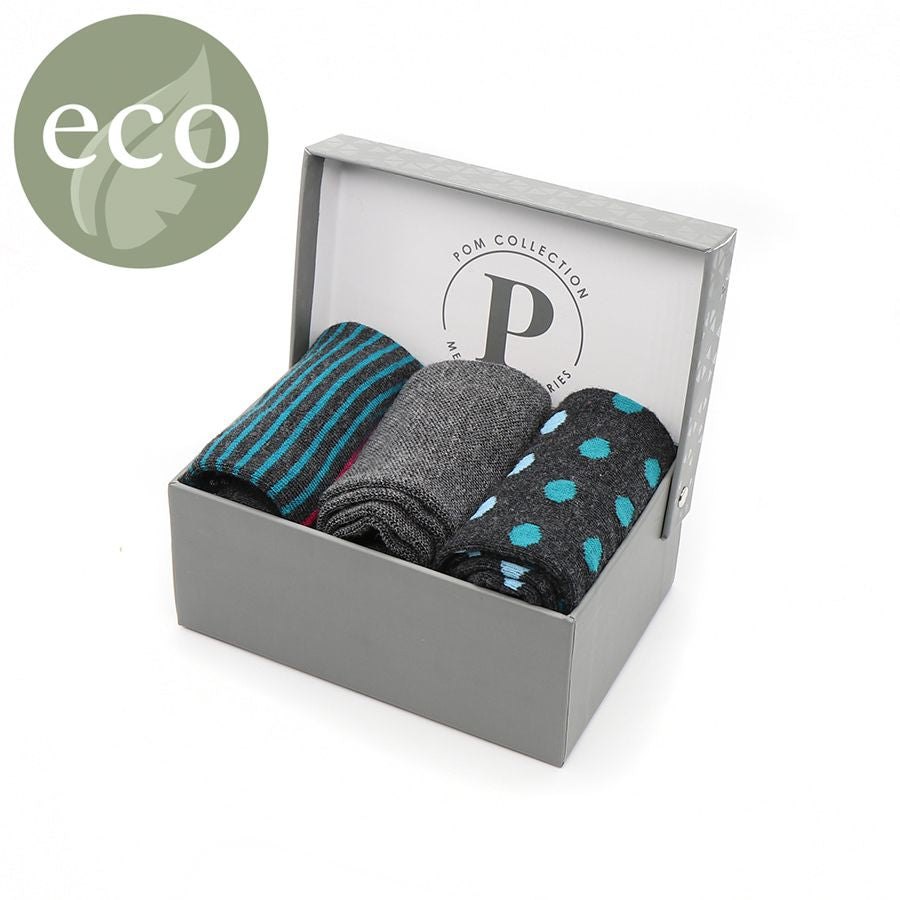 Men’s Triple Bamboo Sock Box