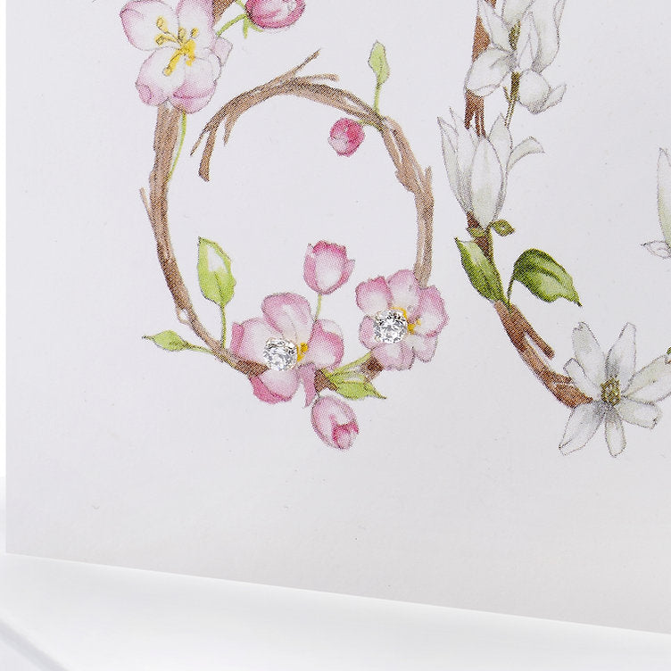 Boxed 60th Birthday Silver Earring Card
