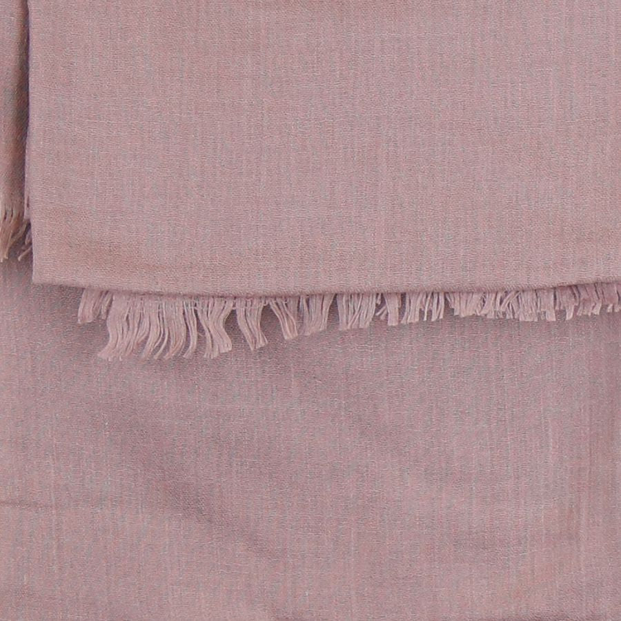 Dusky Pink Fringed Scarf