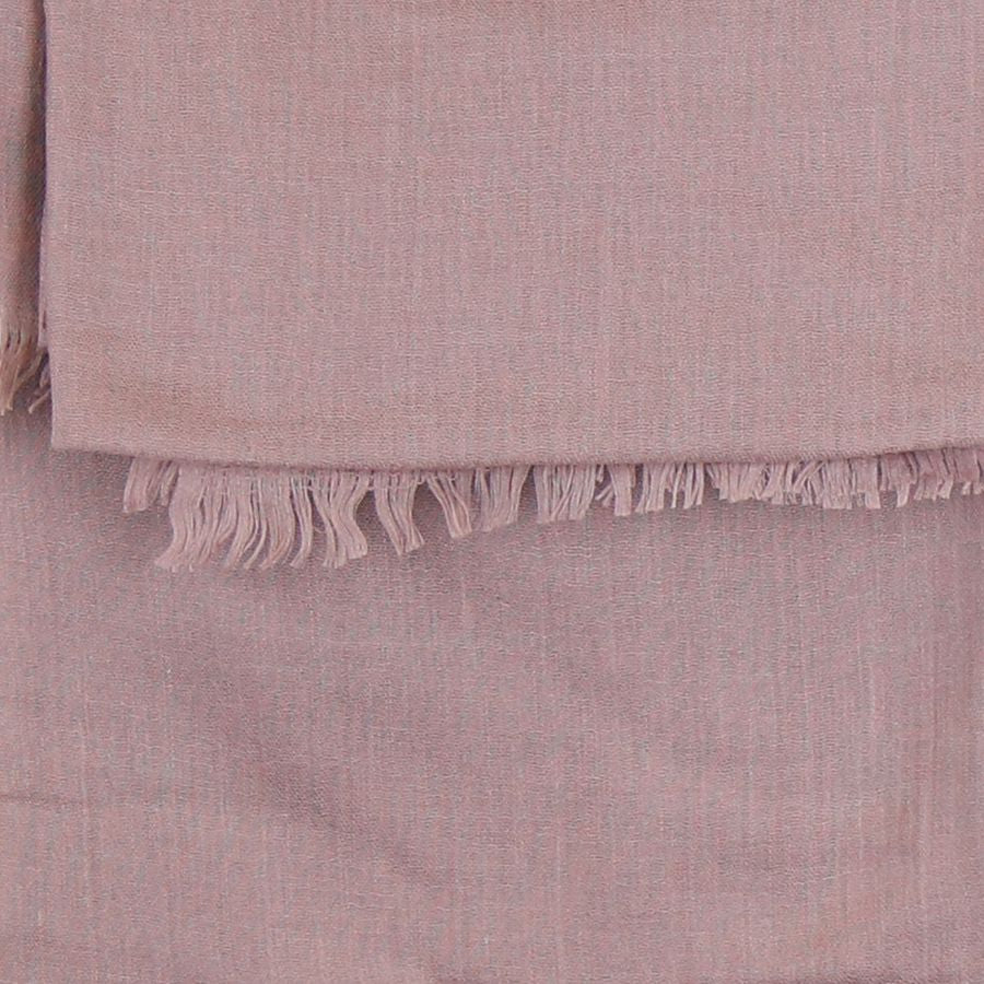 Dusky Pink Fringed Scarf