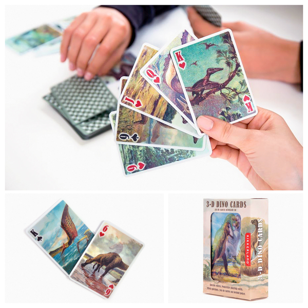 3D Dinosaur Playing Cards