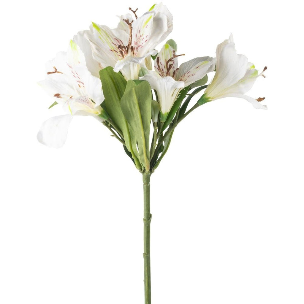 Faux Lily Spray White